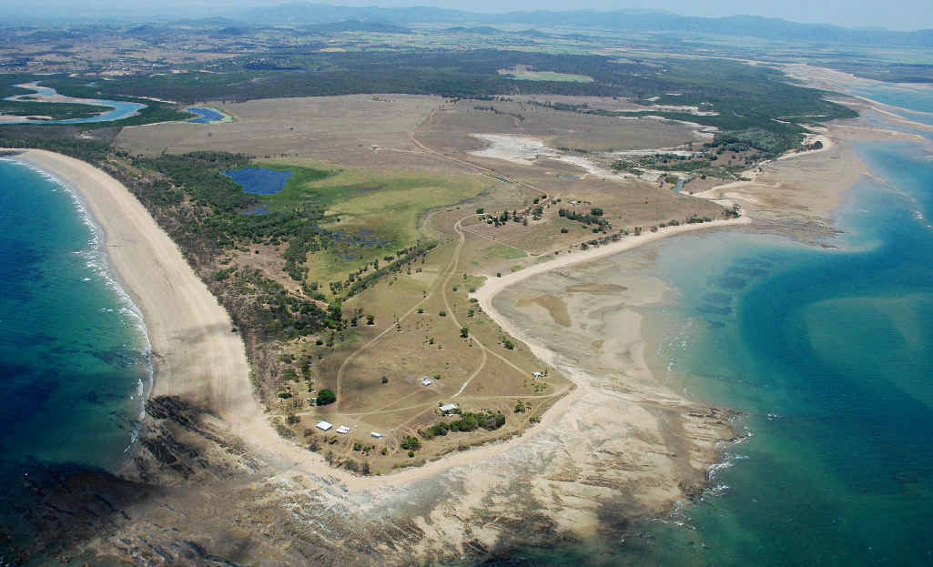 An aerial view of Dudgeon Point, just south of Mackay. An aerial view of Dudgeon Point, just south of Mackay.